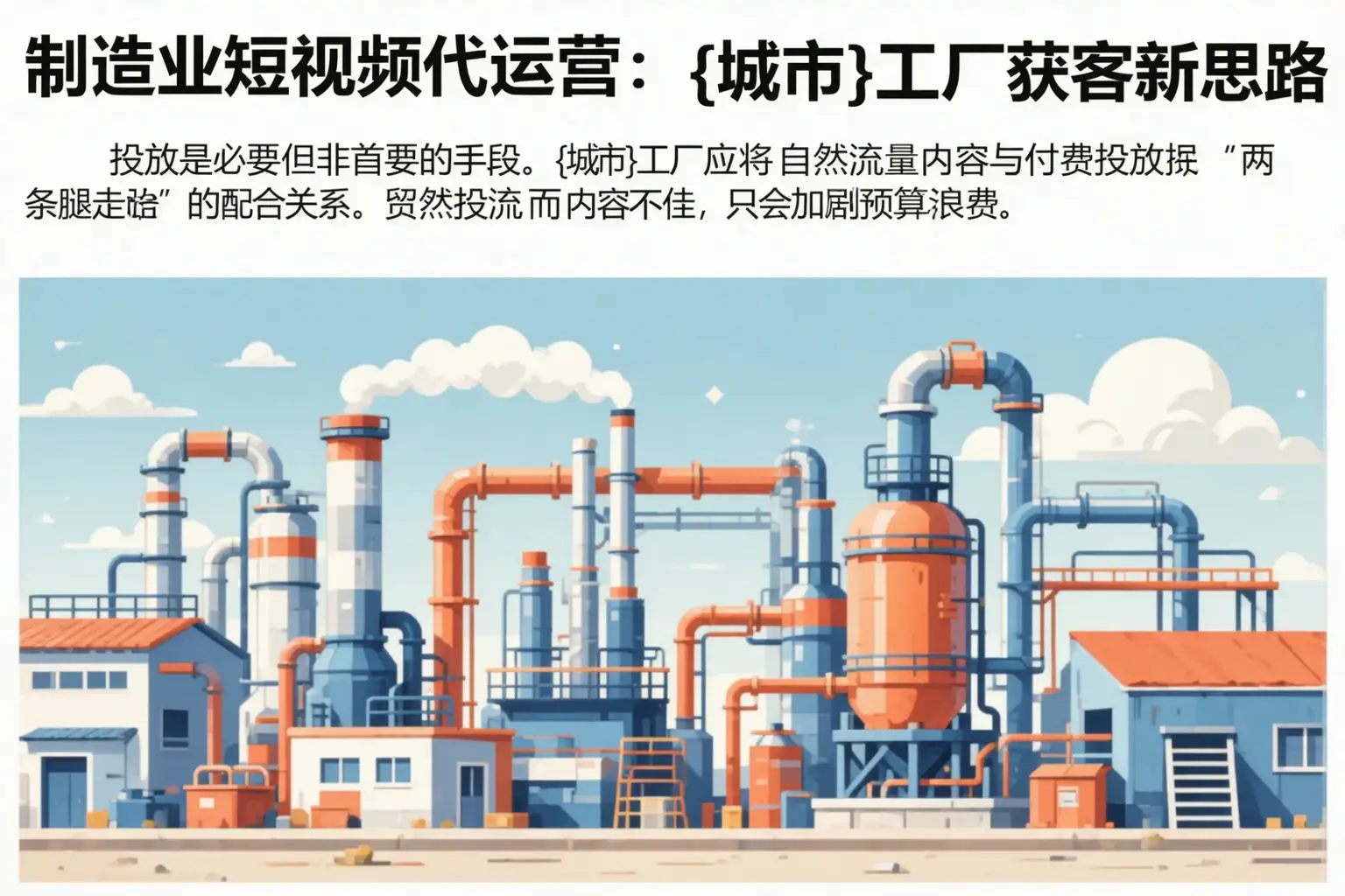 制造业短视频代运营:图们工厂获客新思路